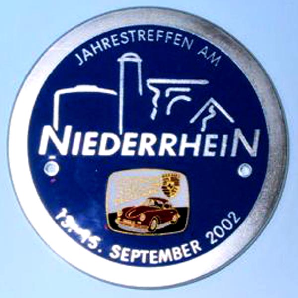 Porsche Niederrhein car badge